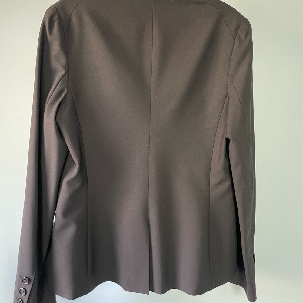 Theory 2-Button Black Wool Lycra Jacket - image 4